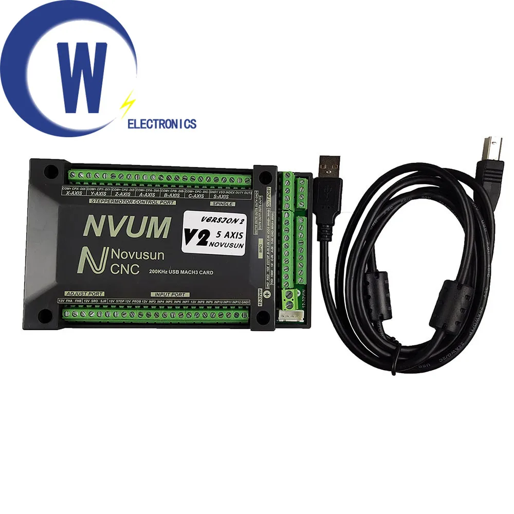 USB карта Mach3 200 кГц NVUM 3 оси/4 оси/5 оси/6 оси ЧПУ контроллер движения ведомый