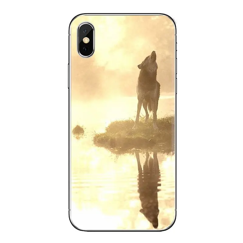 Мягкий чехол для Xiao mi 6 A1 Max x 2 5X 6X Red Note 5 5A 4X 4A A4 4 3 Plus Pro Howl из волка под луной Art |