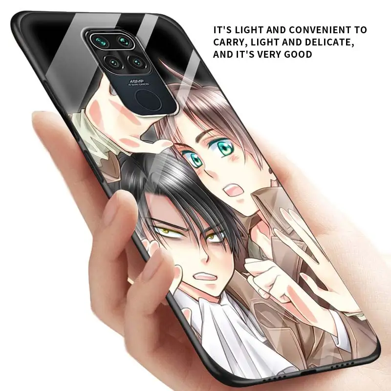 

Black Phone Soft Case for Redmi Note 8T 8 9 9A 9C India 8 7 8A 7A 9S K20 Pro 4G Silicone Coque Anime Japanese Attack On Titan