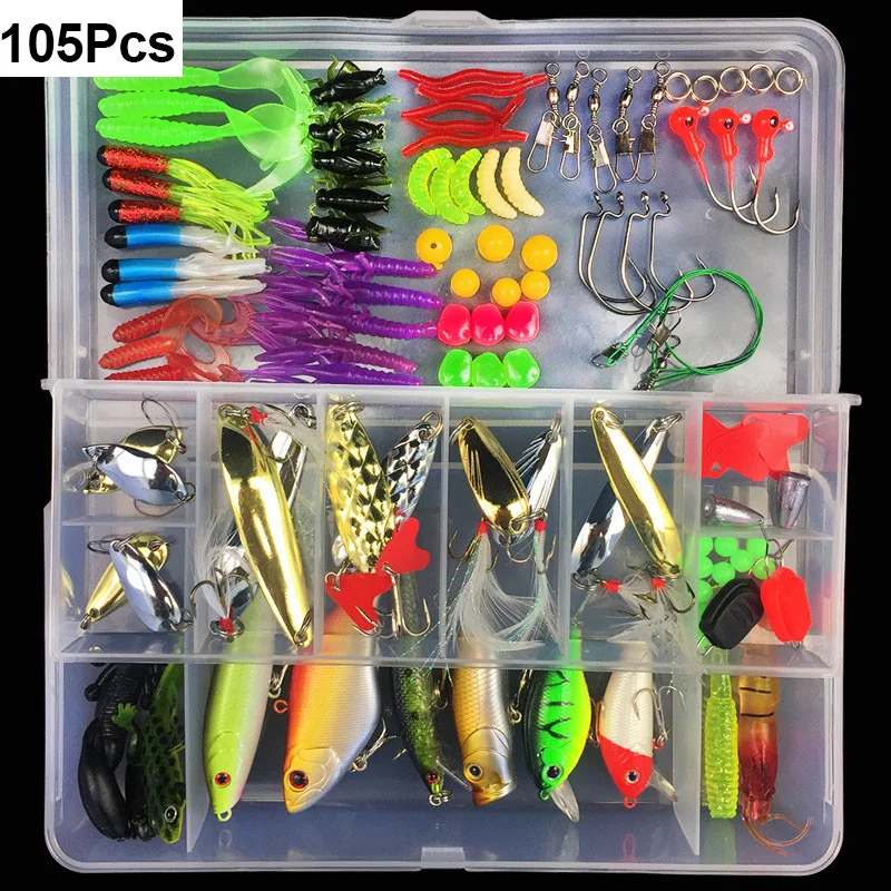 169 штук/кор. новые рыболовные приманки набор смешанный гольян Поппер Пилер крючки
