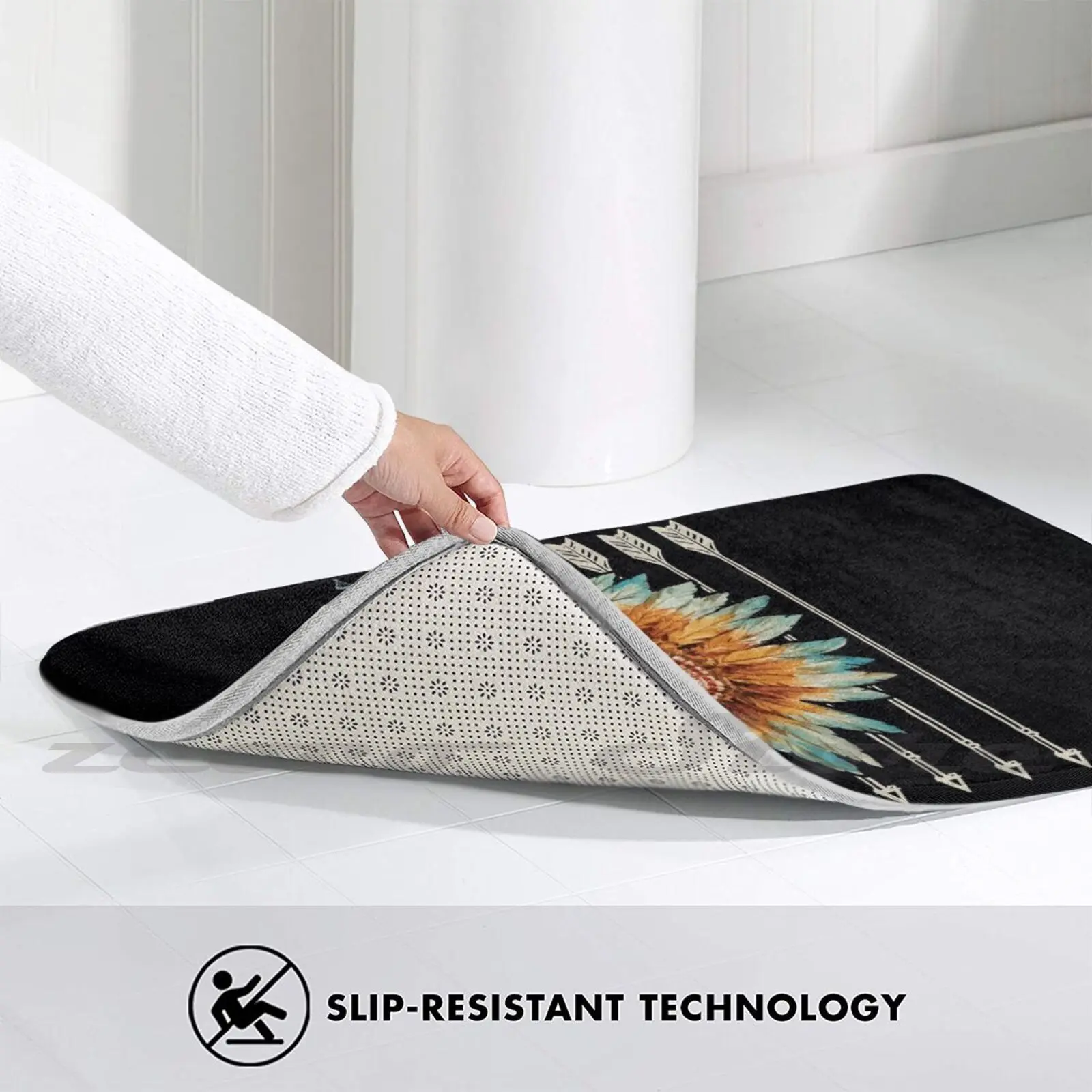 Флаг США стрела подарок мягкий коврик дверной проем нескользящий поглощение