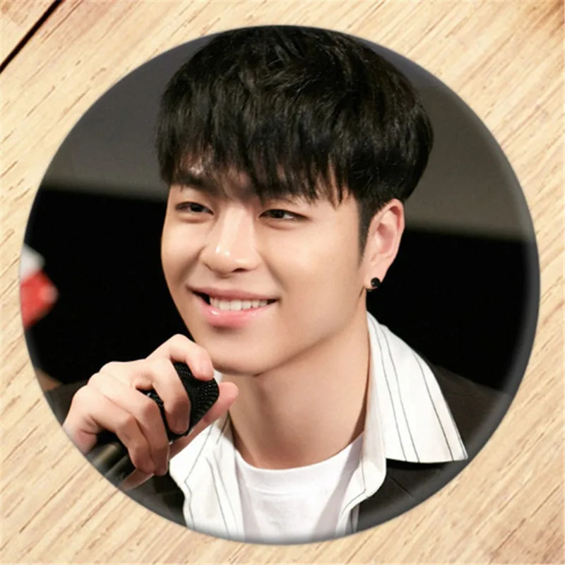 19 Kpop iKON Kim Jin Hwan брошь на булавке Значки для косплея для одежды украшение для рюкзака ювелирные изделия B052 - Окраска металла: 19