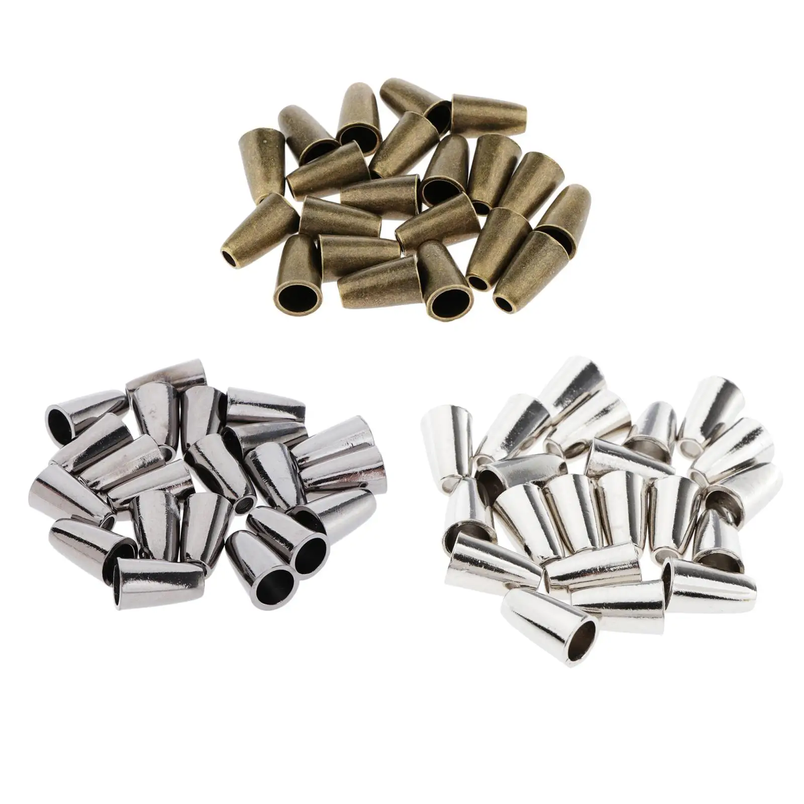 

20x Metal Bell Cord Rope Cord End Bell Stopper Rope Tilt Clip