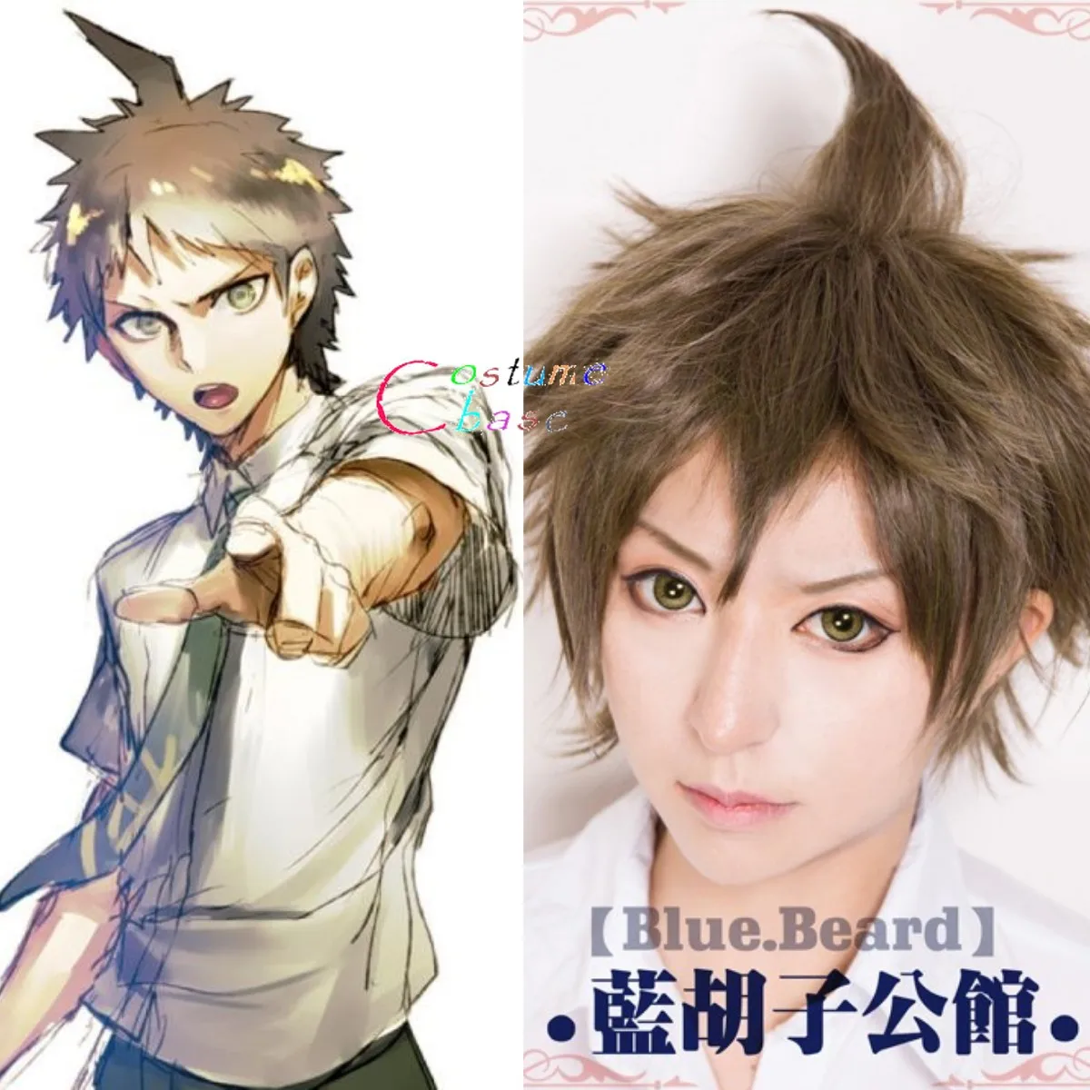 Супер данганронпа 2 хаджим Хината короткие синтетические волосы термостойкие