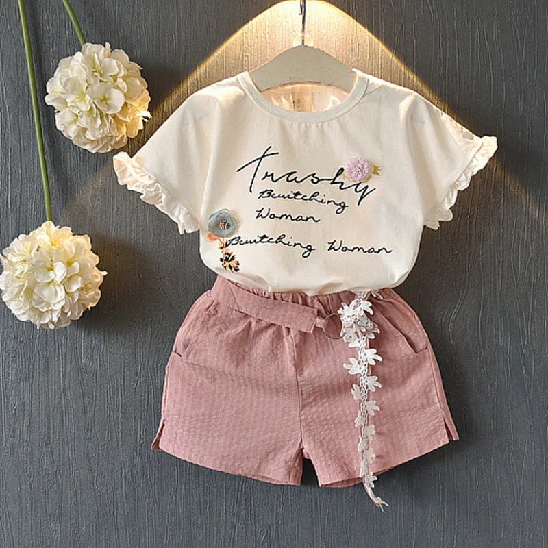 Mayfair/Новые летние однотонные шорты Детский костюм из 2 предметов модная От 3 до 7