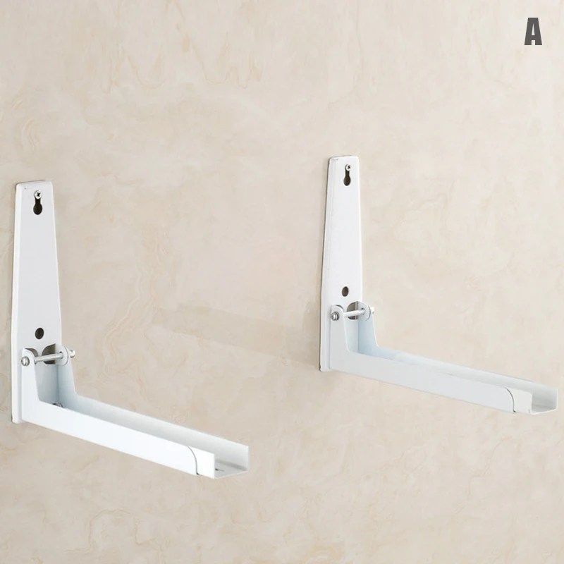 

Kitchen wall mount bracket microwave bracket with hook heavy duty foldable stainless steel bracket saves kitchen space