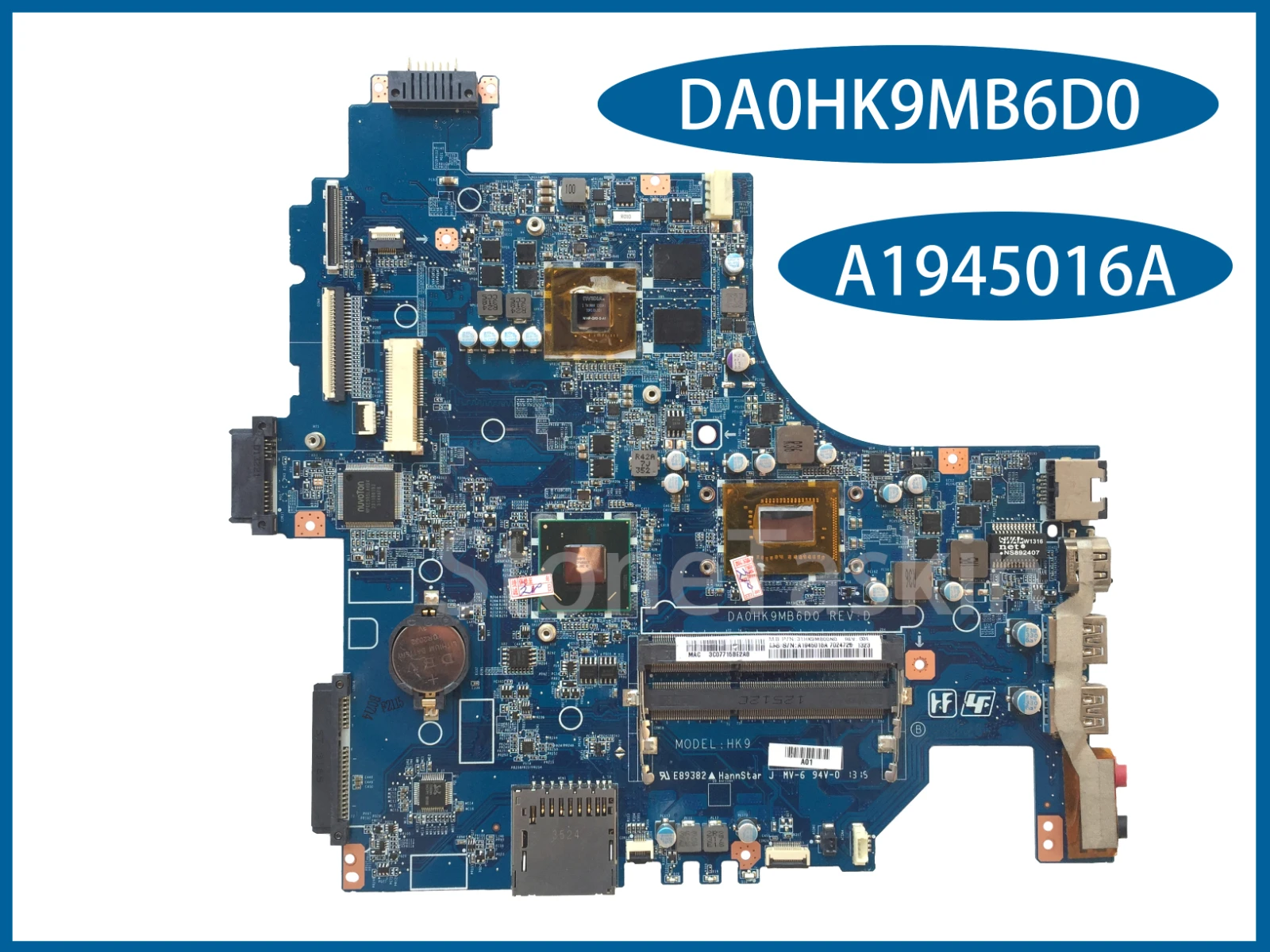 Материнская плата A1945016A для Sony SVF152 SVF152A SVF152A29M материнская ноутбука DA0HK9MB6D0 SR0XL I3-3217U