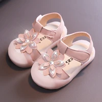 anti collision comfortable toddler shoes princess soft soled shoes summer baby girls sandals kids prewalker summer pink white