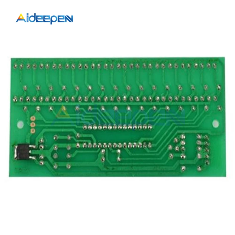 DC 8 V-12 V 16 Светодиодный двухканальный MCU Регулируемый Дисплей узор светодиодный VU измеритель уровня индикаторный усилитель аудио Музыка выравнивания модуль