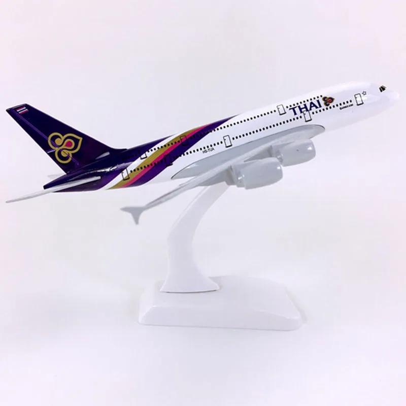 

20CM 1:400 Airbus 380 A380 model THAI Thailand airplanes with base alloy aircraft plane collectible display toy model collection