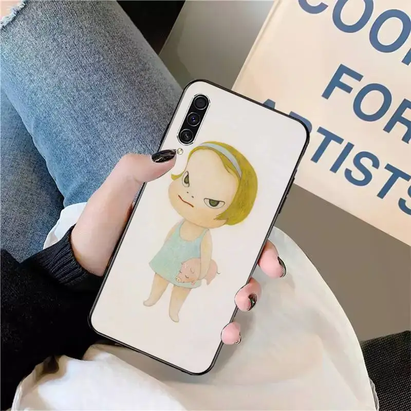 

Japan Yoshimoto nara cartoon girl Phone Case For Samsung galaxy S 9 10 20 A 10 21 30 31 40 50 51 71 s note 20 j 4 2018 plus