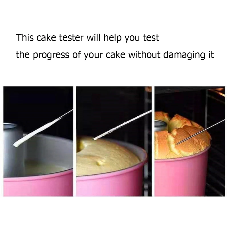 Нержавеющая сталь торт тестер 1 шт. выпечки шампур домашний тестирование 3 цвета