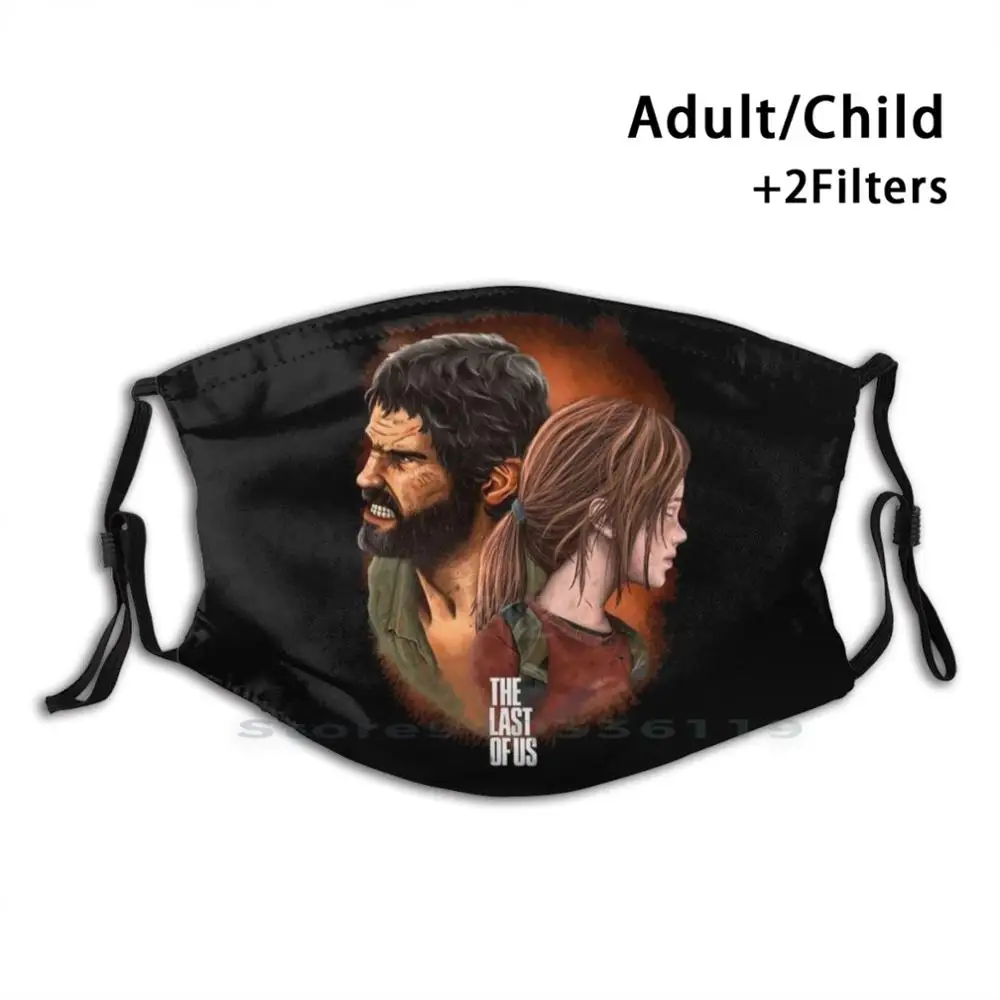 

Last Of Us Family Print Reusable Pm2.5 Filter DIY Mouth Mask Kids Last Of Us Last Of Us Ellie Last Of Us Joel Last Of Us Tlou