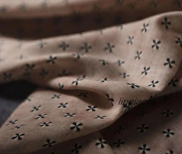 

Shirt dress fashion pure ramie inkjet printing fashion fabric