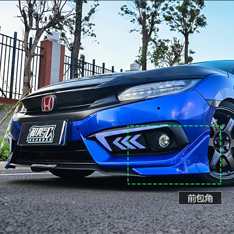 ABS задний бампер губ сплиттер лоскут Cupwings для Hon Da Civic 2015 2016 2017For Honda | Автомобили и