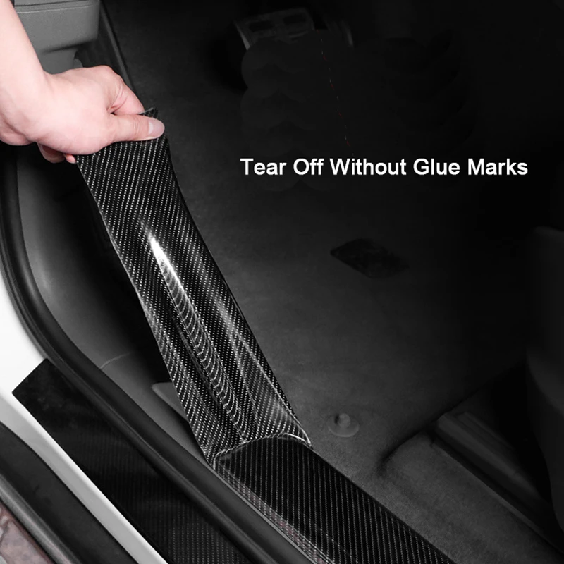 

5D Carbon Fiber Nano Glue Door Edge Protective Car Trunk Door Sill Full Body Sticker Car Sticker Protector Film Vinyl Accessory