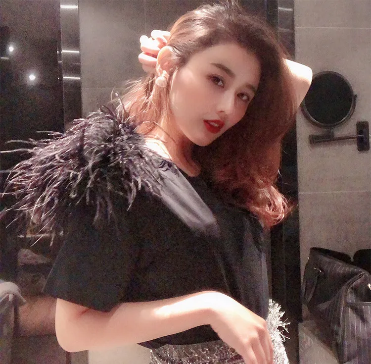 Футболка WHITNEY WANG модная уличная одежда Женская футболка из искусственной кожи на