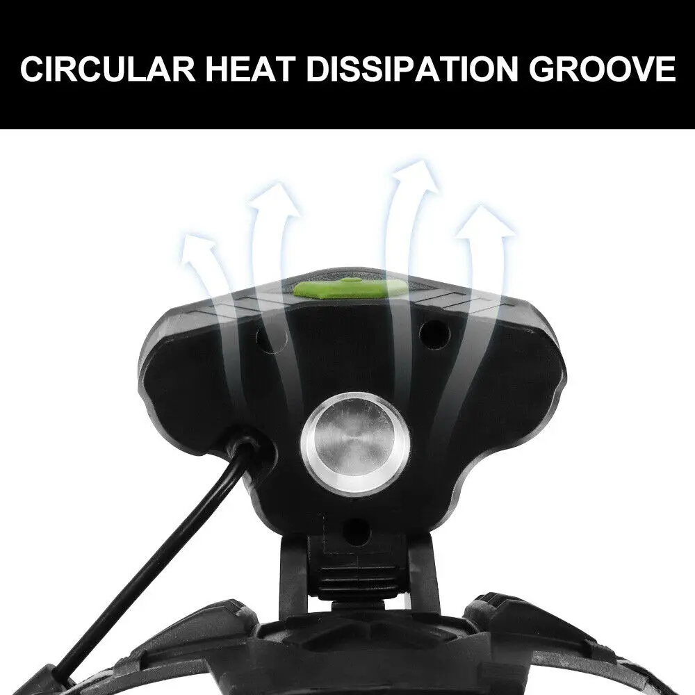 

Portable 5LED Headlamp Outdoor 6 Light Modes SOS Light 18650 Battery New Heat Dissipation SOS Light Outdoor Headlamp 5 LED