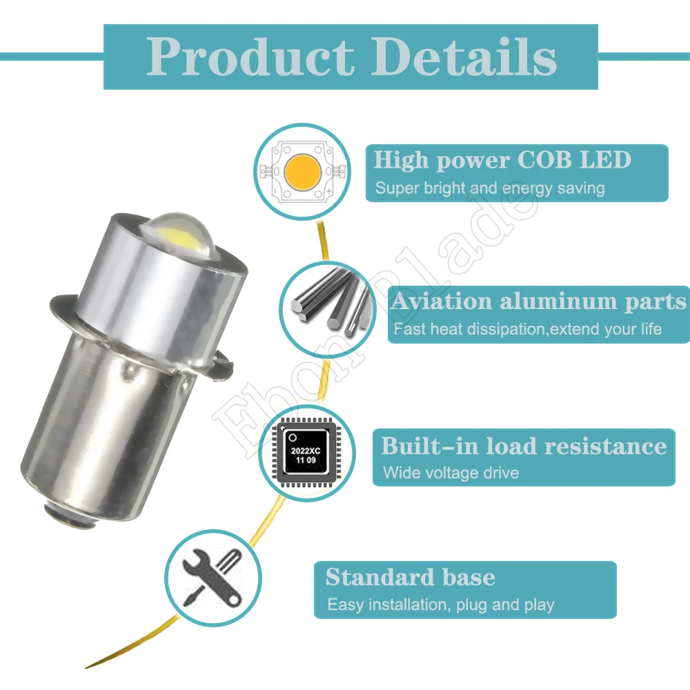 Светодиодный обновленная лампа высокой мощности для Maglite P13. 1 шт. светодиодный