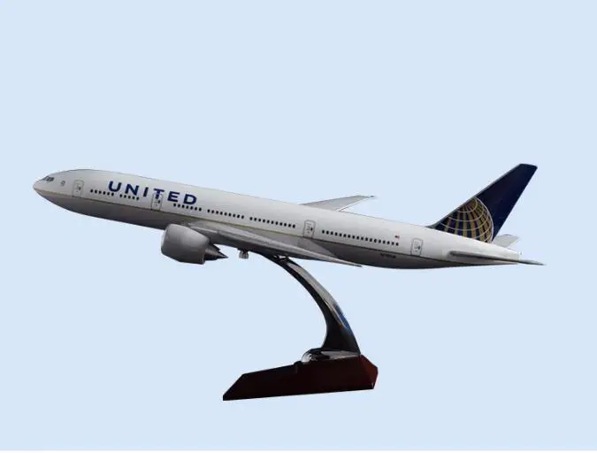 47 см модель самолета Боинг 777 авиакомпании США Канада авиалинии из смолы