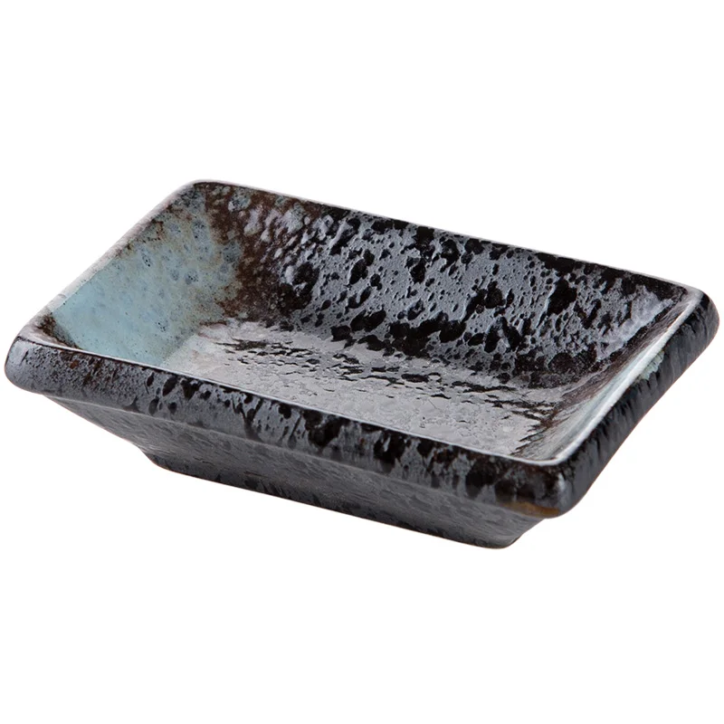 

1pc Ceramic Seasoning Dish Household Saucer Soy Sauce Plate Creative Tableware Small Dish Sushi Plate