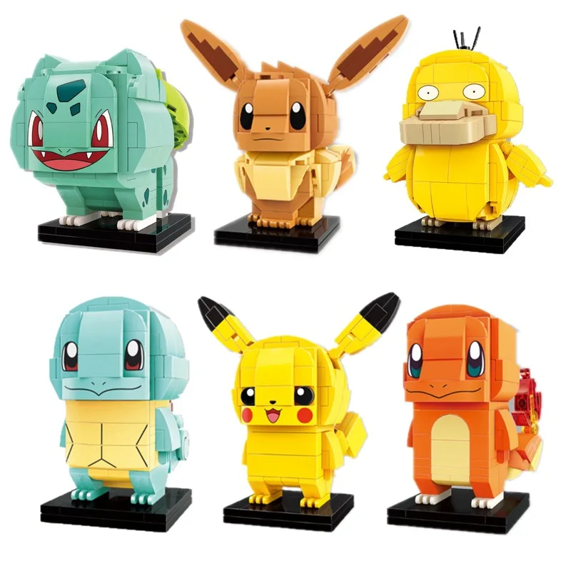 

Building Blocks Bricks Set Classic Anime Movie Dolls Model Kids Toys Cartoon BrickHeadz Pokemon Pikachu Elf Ball Pocket Monsters