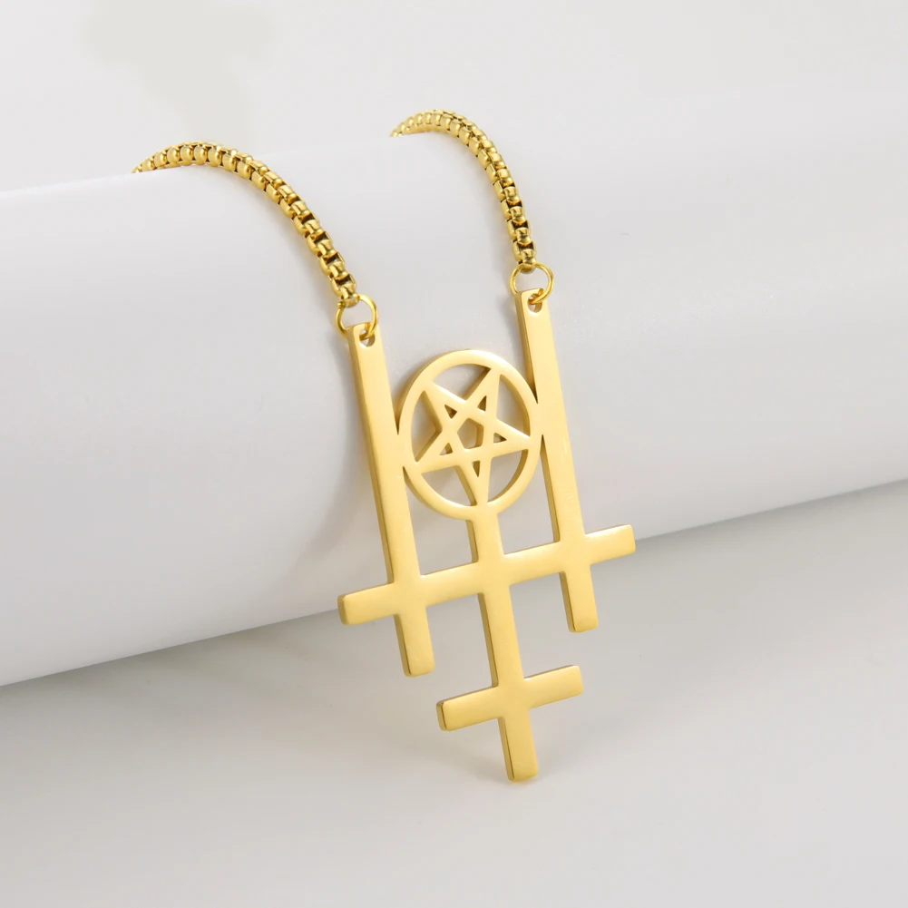 My Shape Ожерелье с подвеской в виде тройной искусственности для мужчин