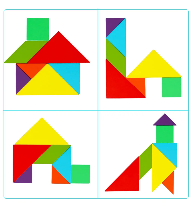 Монтессори обучающая Волшебная книга Магнитная 3D Головоломка Tangram игра креативная головоломка магнитная головоломка подарок для мальчиков и девочек PT-12
