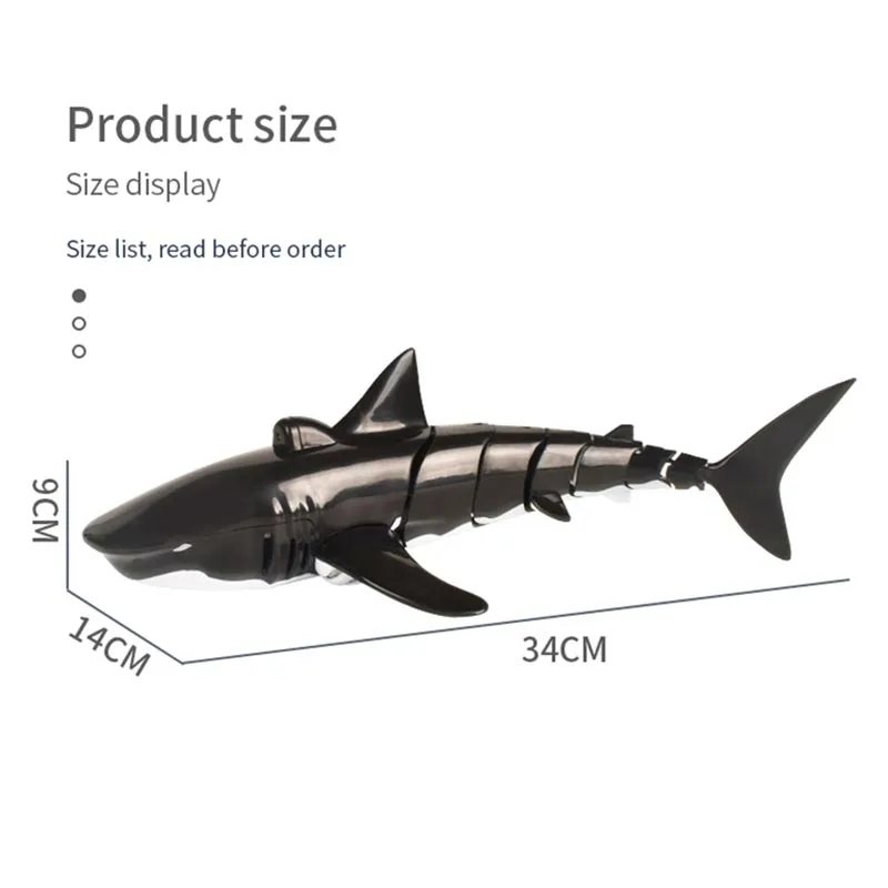 Remote Control Shark Electric Swimming Fish High Simulation Underwater RC Animals Robots Bath Toys for Kids Children Tub Pool | Игрушки и