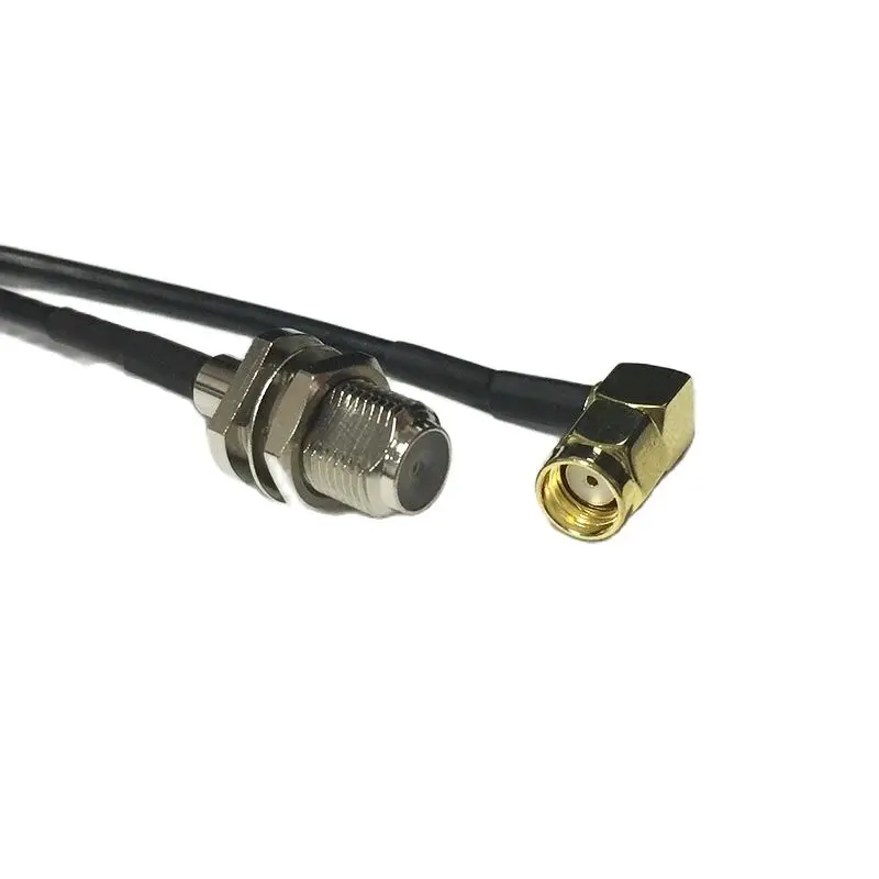 Новый модем коаксиальный кабель RP-SMA штекер правый угол переключатель F женский