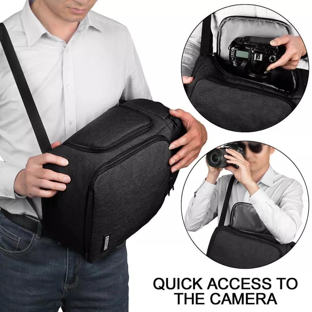 camera bag backpacks shoulder sling bag waterproof nylon shockproof scratch resistant dslr men women for canon nikon sony free global shipping