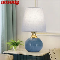 aosong touch dimmer table desk light contemporary ceramic luxury lamp decorative for home bedside