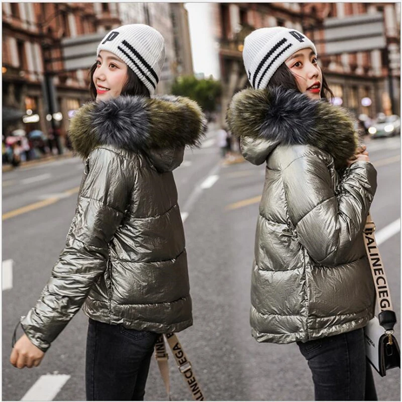 Двусторонняя одежда 2019 осенне зимняя куртка женская короткая хлопковая стеганая