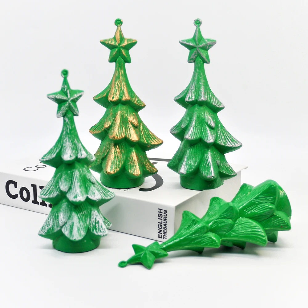 1 шт. Пластиковая Зеленая Рождественская елка Мини искусственная кулон украшение