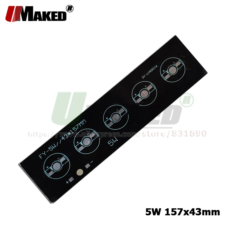 Светодиодный PCB 1/3 Вт высокой мощности светодиодный алюминиевый пластины для прожектора instal Светодиодный радиатор 1 Вт 3 Вт 5 Вт 6 Вт 7 Вт 9 Вт планка PCB для аквариума светильник
