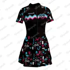 Женский костюм для триатлона, велосипедная майка на заказ, дышащая мини-юбка с коротким рукавом