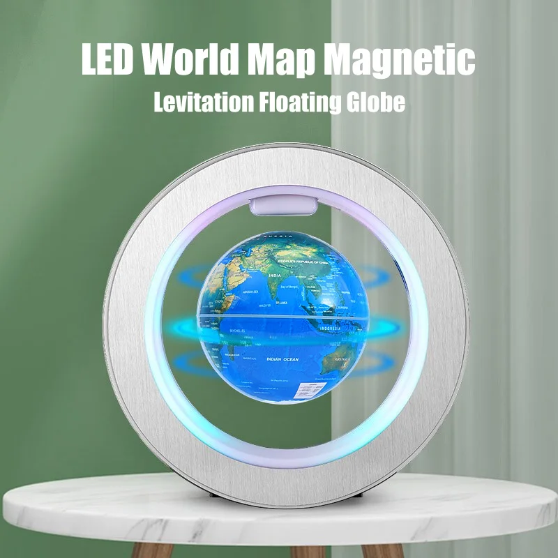 

LED Round Furniture Globe Magnetic Levitation World Map Floating Globe Electronic Antigravity Lamp Lighting