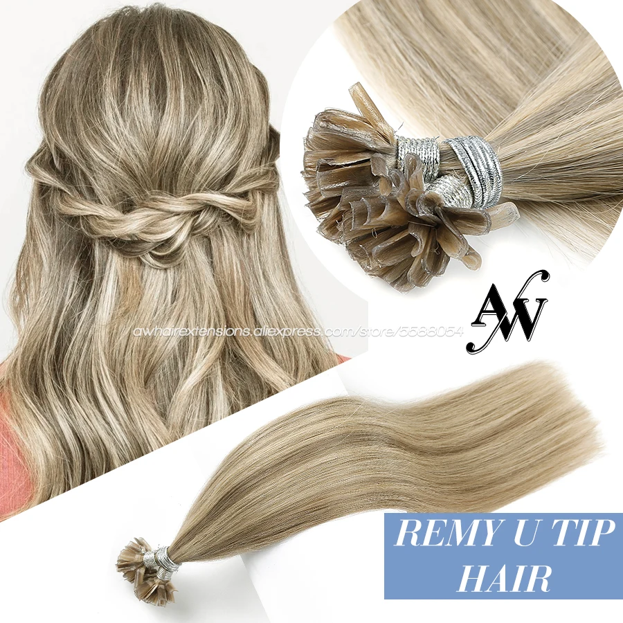 

AW Tape in Hair Natural Human Hair Extension Invisible Seamless Skin Weft Straight Tape Extensions Balayage Blonde Hair Non-Remy