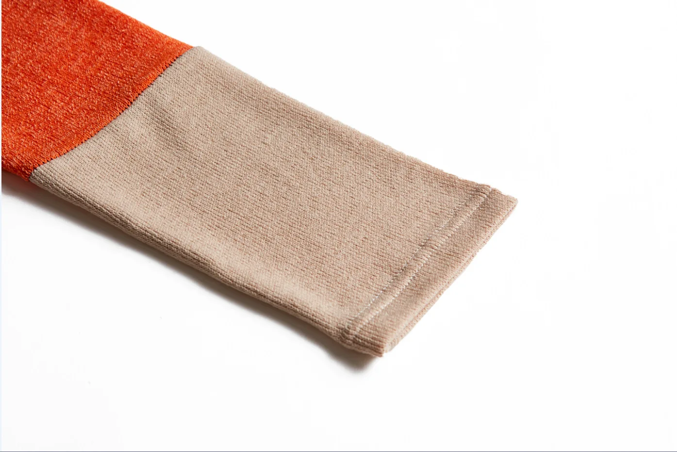 

2021 autumn and winter new women's explosive sweaters tricolor stripes stitching long sweater cardigan