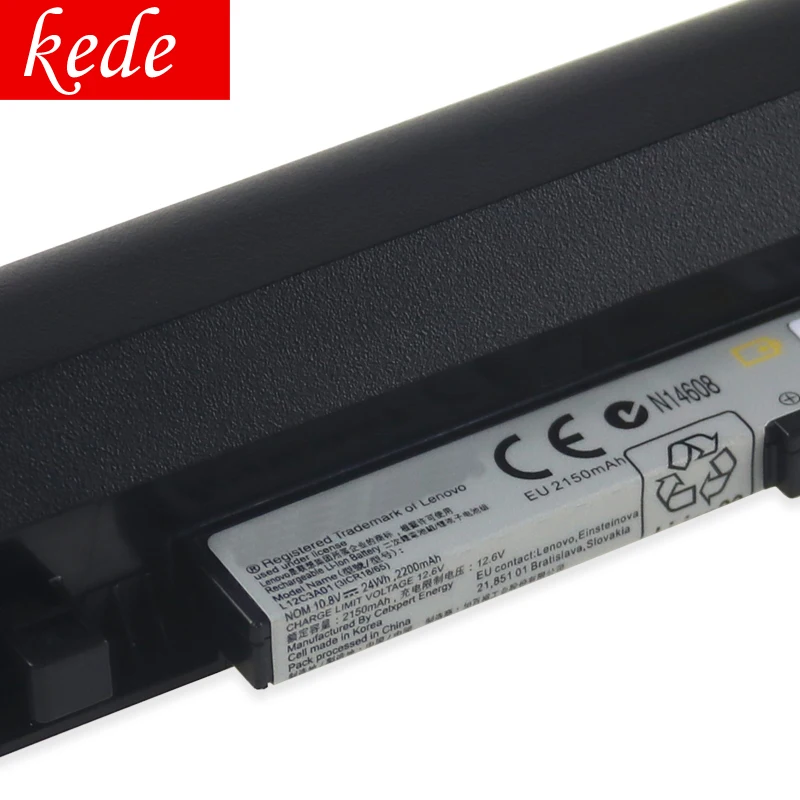 Kede оригинальный ноутбук аккумулятор для Lenovo IdeaPad S20/30 S210 S215 L12S3F01 L12C3A01 L12M3A01 3ICR19/66 10 8