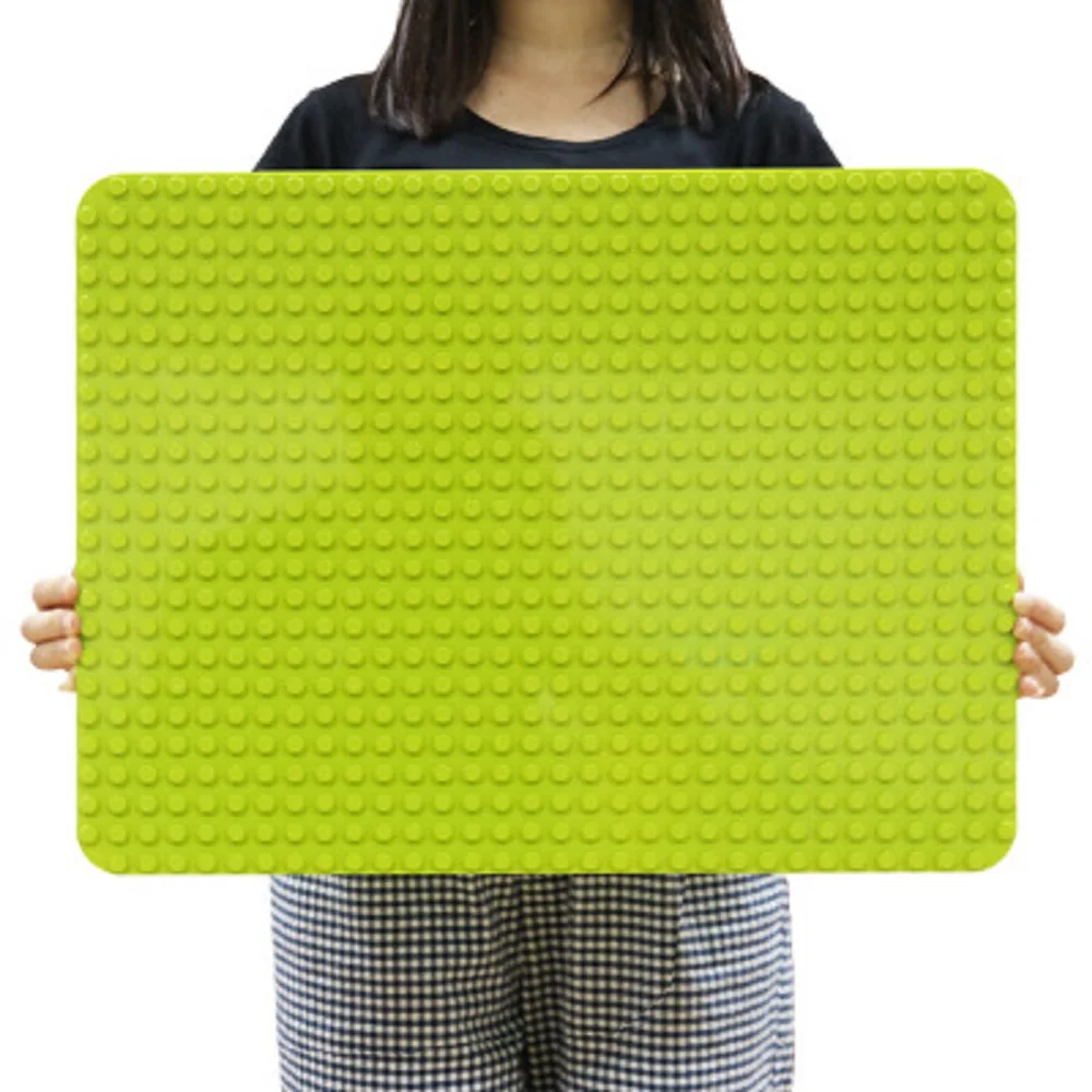 

Large Size Duploed Baseplate Big Base Building Blocks 16*32 Dots 51*25.5cm Compatible Duploed Animals Legally Base Plate