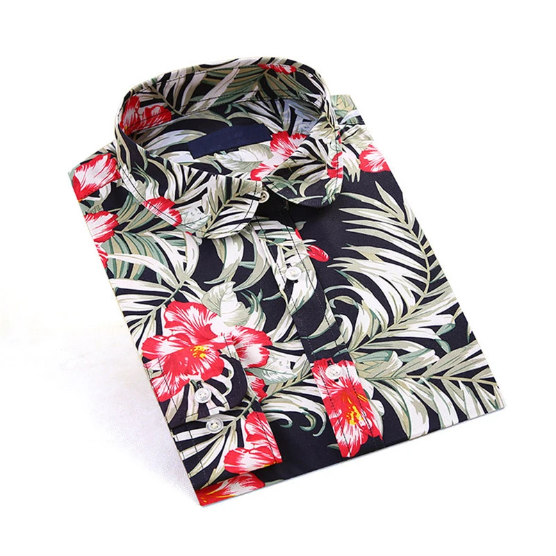 Женская блузка с отложным воротником Dioufond осенняя длинным рукавом и принтом