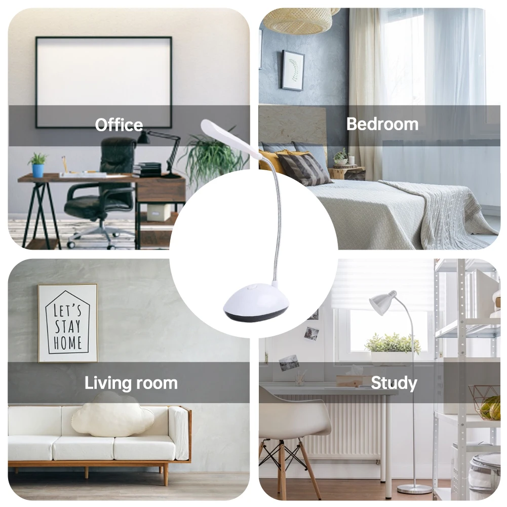 

Eye Protection Night Lamp LED Desk Light Portable Folding Battery Powered (No Battery)For Bedroom Living Room School Office