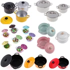 Металлический миниатюрный кукольный домик 1:12, кухонная посуда