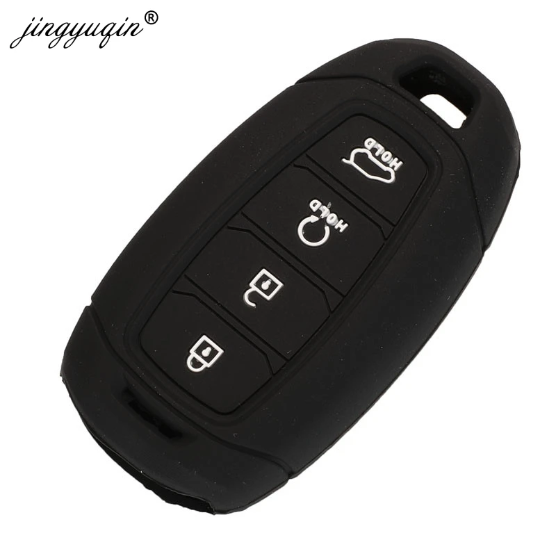 Чехол jingyuqin силиконовый чехол для ключей от машины Hyundai i30 Ix35 Solaris Azera Elantra greatig Accent
