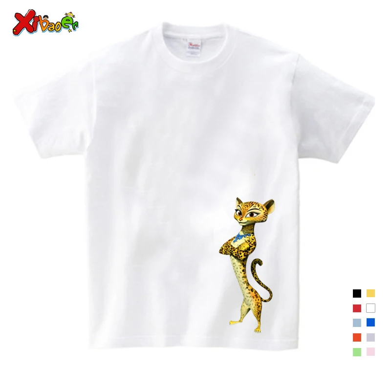 Детская летняя одежда для девочек милая забавная футболка с мультяшным