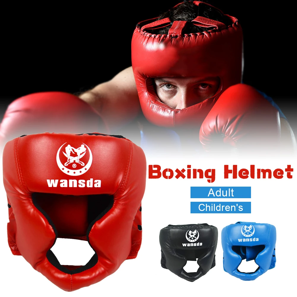 

Шлем для кикбоксинга для мужчин и женщин, ПУ для обучения карате, Муай Тай, гуанты де боксе, свободная борьба, MMA, Санда, для взрослых