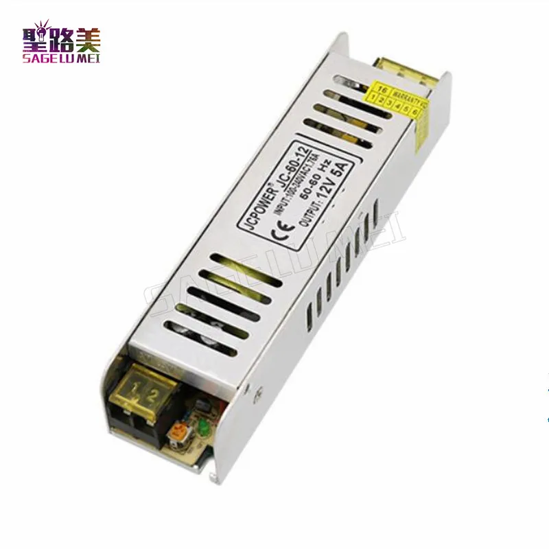 Источник питания для светодиодного освещения 110-220 в перем. Тока 12 пост. 5 А 60 Вт |