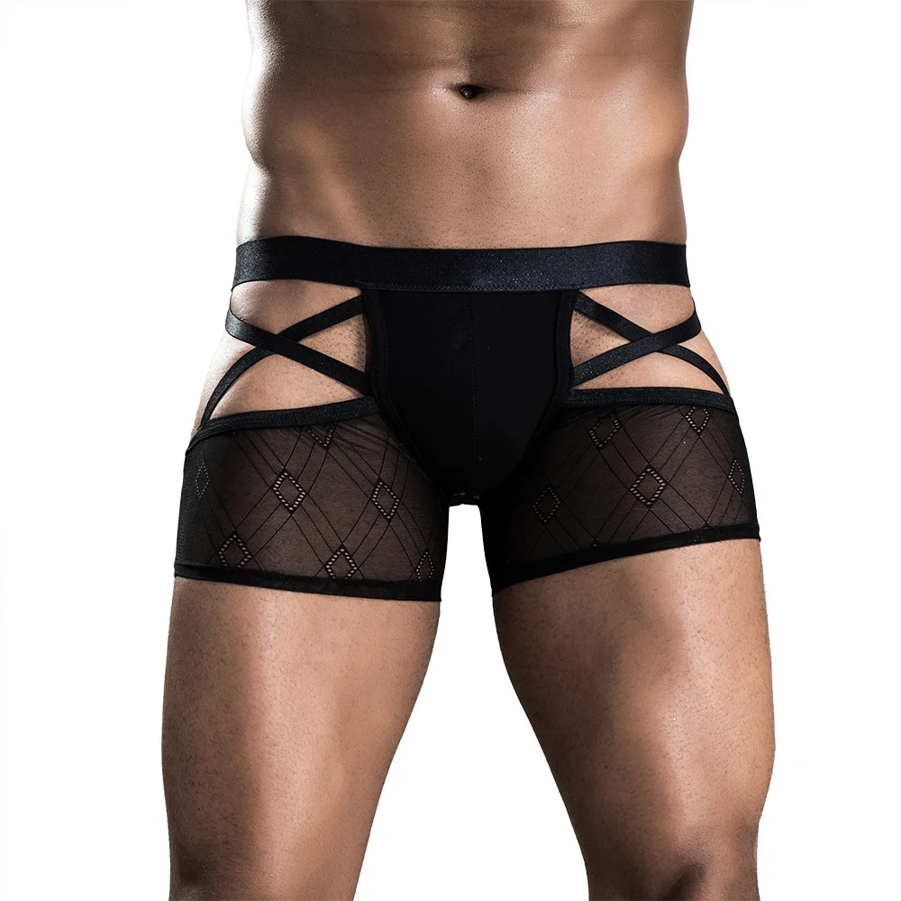 

Sexy See-Through Black Adult Men's Sexy Underwear