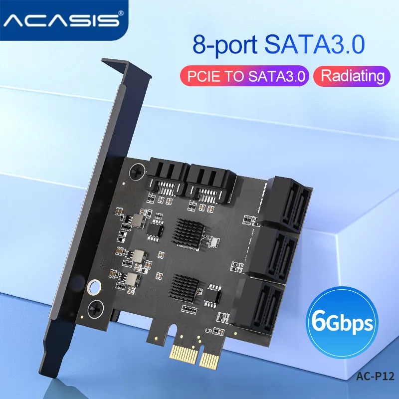 8/10 порт SATA 6 Гбит/с для PCI Express плата контроллера PCIe III адаптер/конвертер Pcie riser